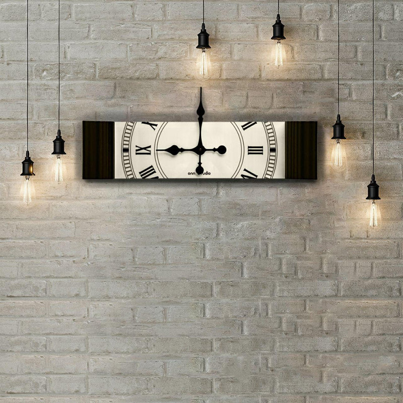 Fann Wood Wall Clock, Black