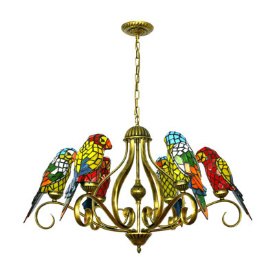 Eckstine 6 - Light Geometric Chandelier
