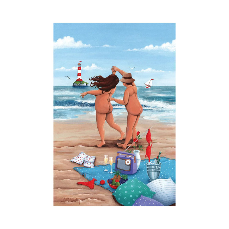 Beach Dance by Peter Adderley - Wrapped Canvas Gallery-Wrapped Canvas Giclée, 20.32 cm H x 30.48 cm W