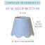 Abat-jour en lin bleu festonné - abat-jour rigide moderne 14 po-124073795-124073799