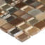 Urban District x 12 in. x 12 in. Metal Glass Blend Mosaic Floor and Wall Tile