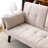 70-inch multi-functional cotton and linen sofa bed: foldable + cup holder + side storage, instantly switch between living room and bedroom-468159156