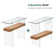 39.4" Narrow Glass Console Table with Storage