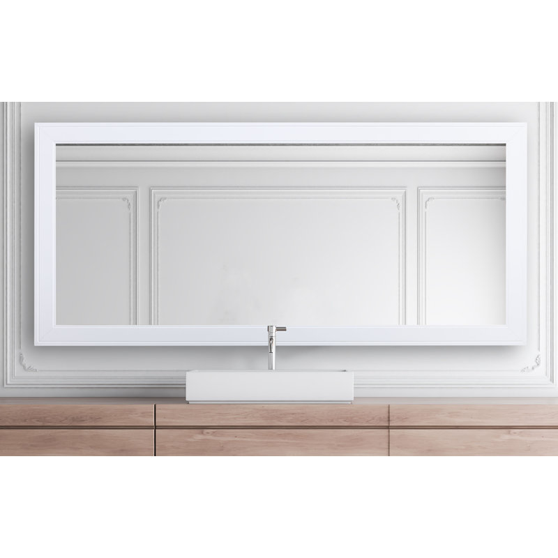 Kozan Engineered Wood Mirror, 39" x 63.5", White