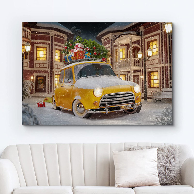 Impression sur toile tendue, H 32 po x l 48 po x P 1,5 po