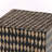Yatim Square Decorative End Table with Bamboo Diamond Pattern
