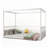 Wood Canopy Bed Frame-980100504-980100505