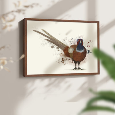 Pheasant Splash 7 - Reproduction encadrée - Restickable