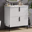 Meuble-lavabo de salle de bain avec lavabo en céramique et tiroirs pleine extension-736268828