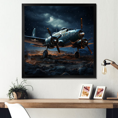 " Military Plane Blue Thundering Skies "