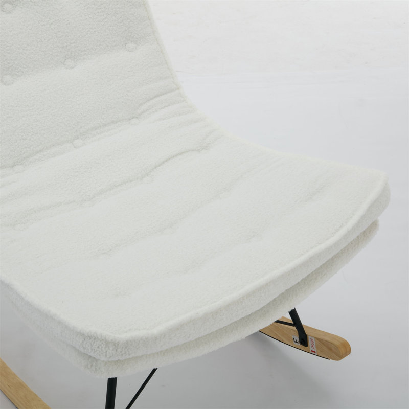 Chaise berçante févin, Blanc