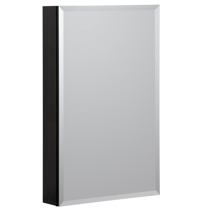 Armoire à pharmacie encastrée ou à fixation en surface sans cadre avec 3 tablettes réglables, H 30 po x l 19 po x P 4,63 po