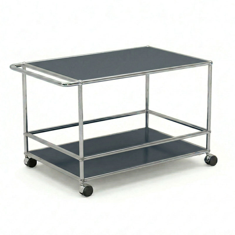 Modular Metal Office Storage Cabinets With Adjustable Shelves, Grey
