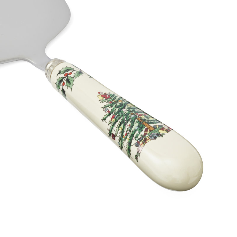 Couteau à gâteau d'arbre de Noël 10 po Spode