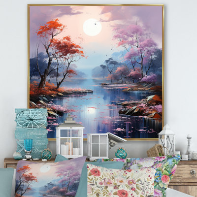 «Mystical Lakes Charm», impression sur toile