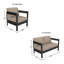 Ensemble de causeuse et de chaise d'extérieur 3 pièces avec coussins Sunbrella-1014473636-1014010964