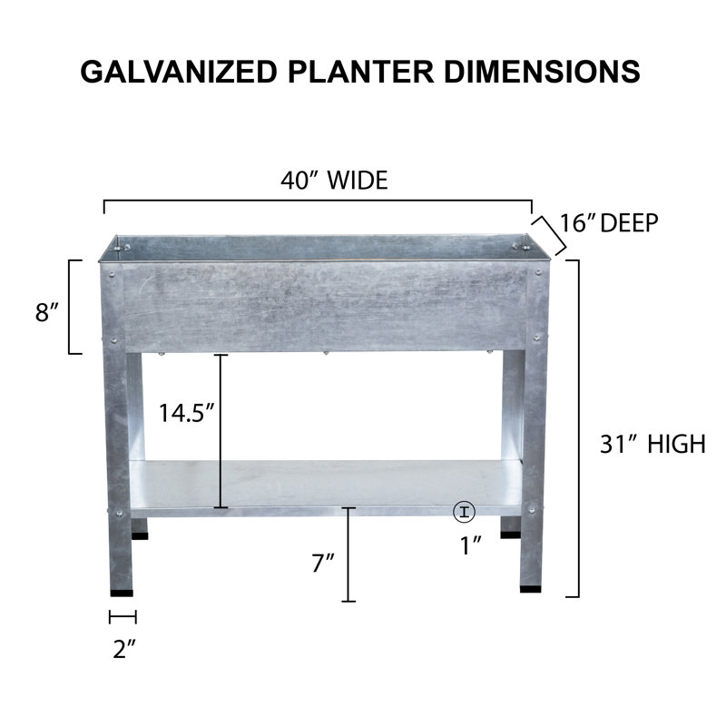 Metal Elevated Planter
