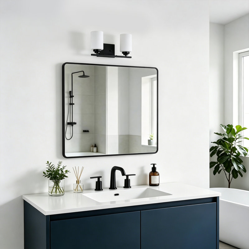 Burdene Dimmable Vanity Light, Matte Black, 2