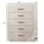 Commode de style transitionnel 1pc