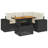 Vidaxl Garden Sofa Set Black 