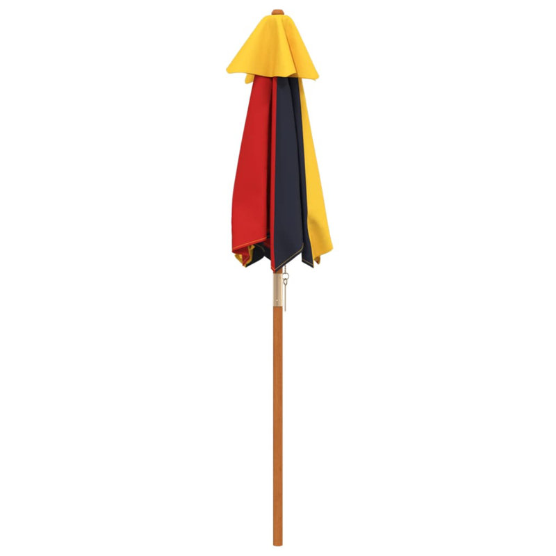 120cm Beach Parasol, Multicolored