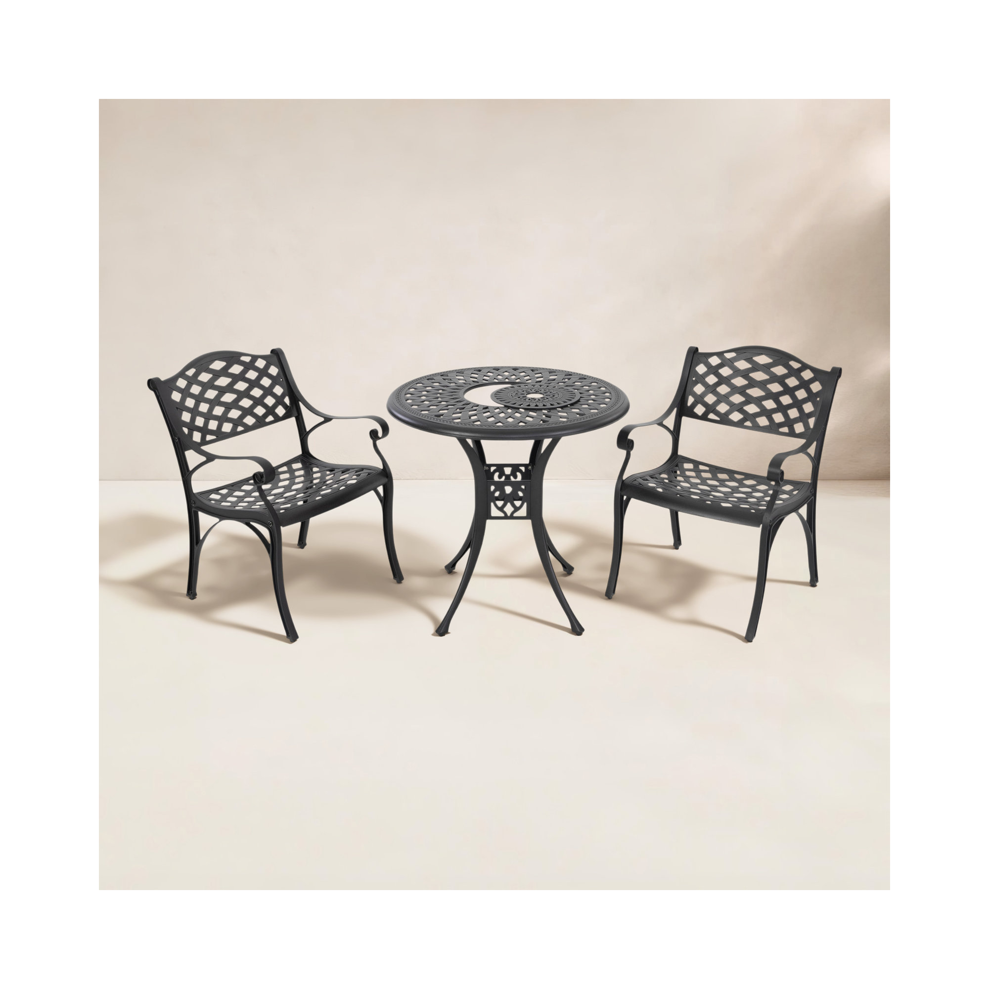 Outdoor 3-piece Cast Aluminum Bistro Set