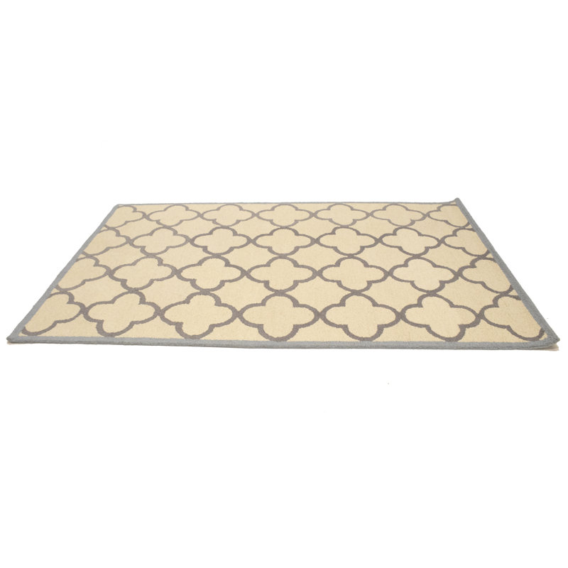 Tapis oriental crème et taupe 5X8