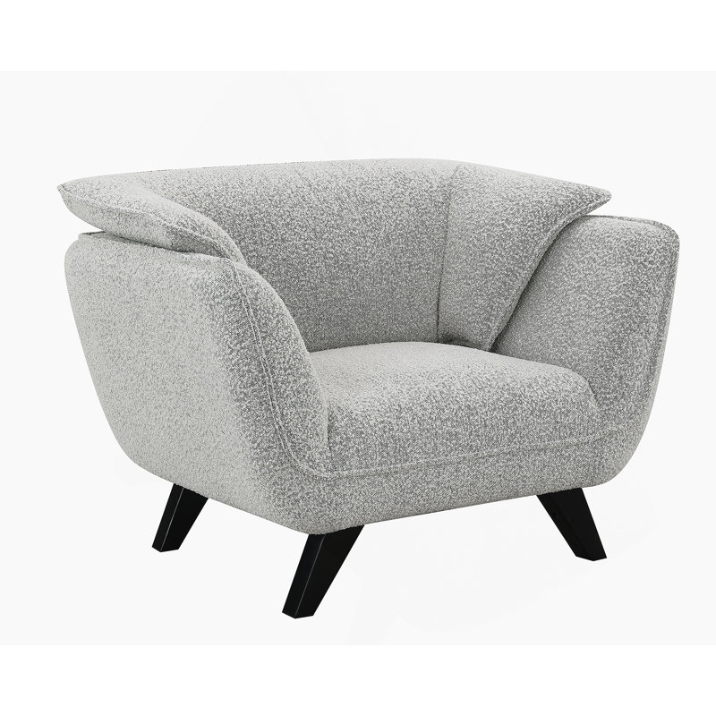 Light Gray Boucle Chair