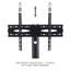 Support de plancher pivotant noir avec étagère, pouvant supporter jusqu'à 110 lb