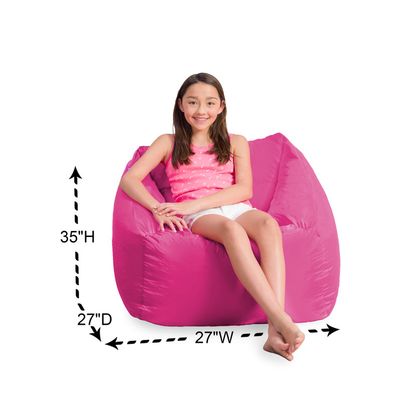 Bean Bag Chair Structured Seat for Kids, Teens and Adults, Comfy Bean Bean Bag Chair for Gaming, Reading and Watching TV, Coronado Chair, Multiple Colors and Fabrics