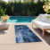Washable Floral Indoor / Outdoor Rug