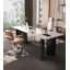 Bureau haut de gamme en pierre frittée blanche de luxe clair-402127313