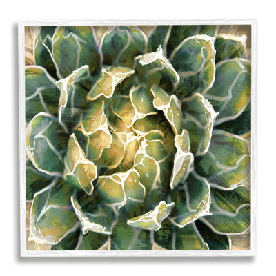 «Leafy Succulent Plant Nature» encadré sur bois par Lindsay Benson, peinture