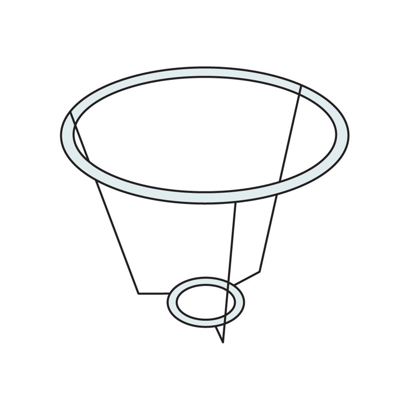 Cotton Empire Lamp Shade ( Uno ) in Cream, 29cm H x 40.5 cm W x 40cm D