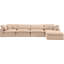Canapé modulaire réversible en velours Hinesh-87141405