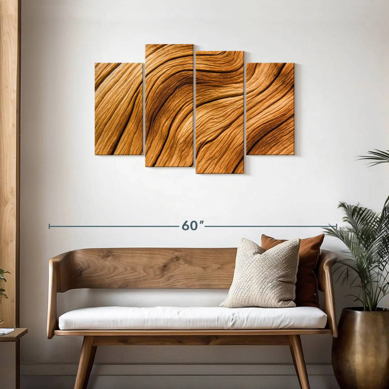Avery Pine Tree Bark Abstract, 27" H x 43" W