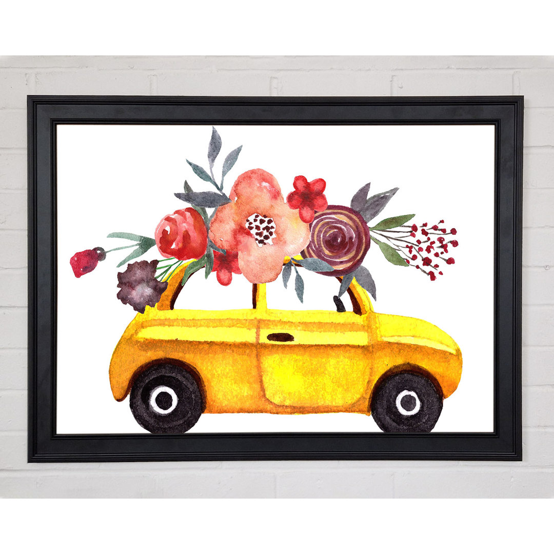 Cut Floral Car - Druck