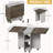 The 55'' Drop-Leaf Wood Kitchen and Dining Room Table Set features storage and 6 wheels, perfect for saving space in small areas. Available in Brown.