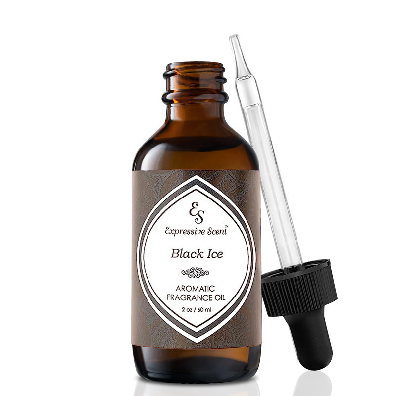 Huile essentielle parfumée pour maison 2 oz Expressive Scent (glace noire), Glace noire