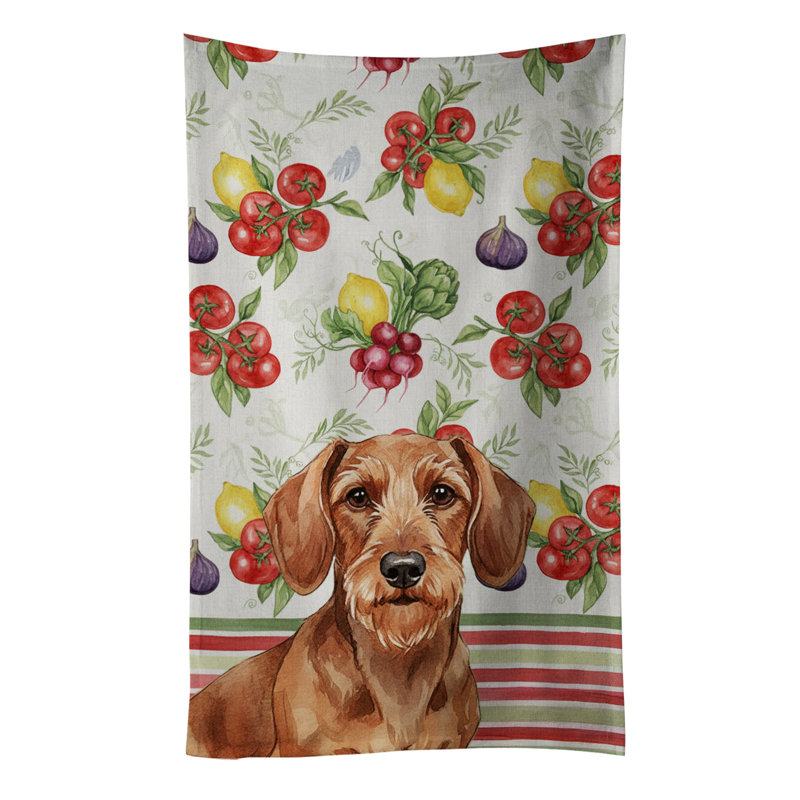Serviette de cuisine Wirehaired Red Dachshund, Teckel rouge à poil dur