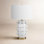 Farrington 26" Tall Ceramic Table Lamp with Fabric Shade in Matte White/White
