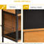 Cage à lapin 48 po - Maison pour animaux en bois à 2 étages avec structure en métal. Construction, toit imperméable, deux niveaux, espace de vie spacieux, accès verrouillable, plateau de nettoyage simple, grand bac à nourriture double
