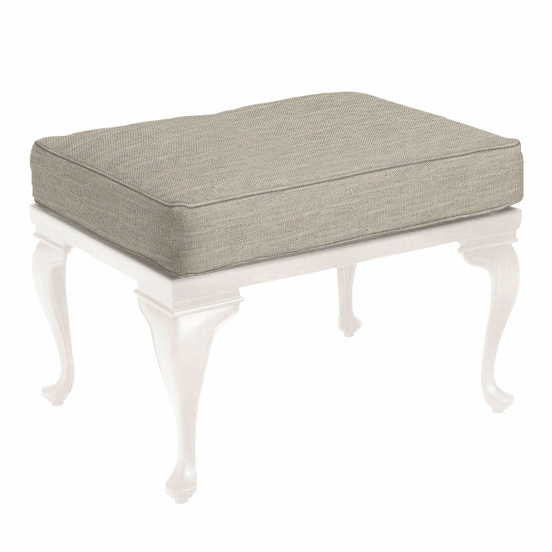 Repose-pieds Provance, Trépointe, Sunbrella® ‑ lin colombe, Craie
