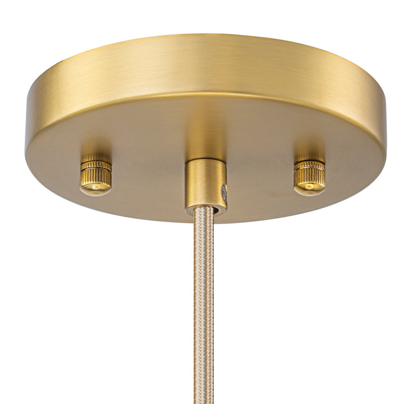 1-Light 8.5" Scalloped Ceramic Crown Pendant
