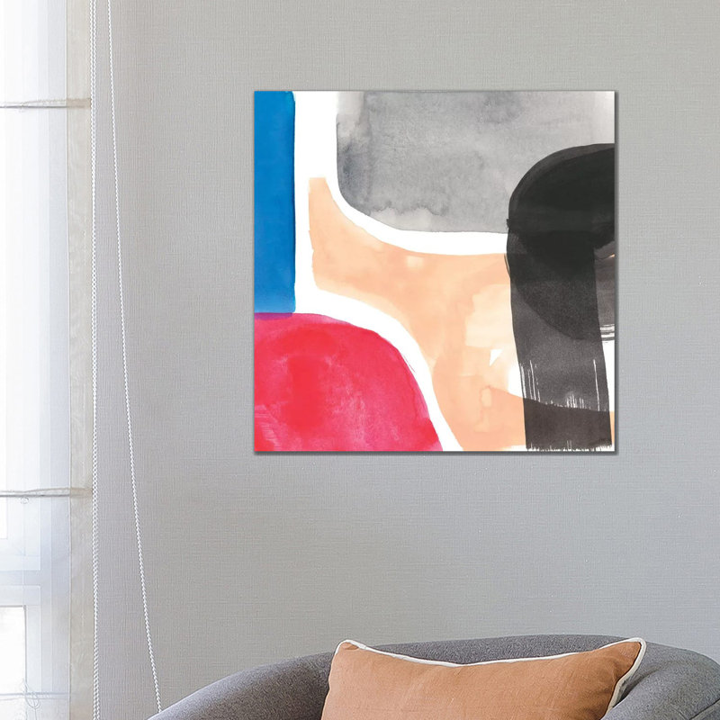 Intersected Shapes I by Jennifer Goldberger - Wrapped Canvas Gallery-Wrapped Canvas Giclée
