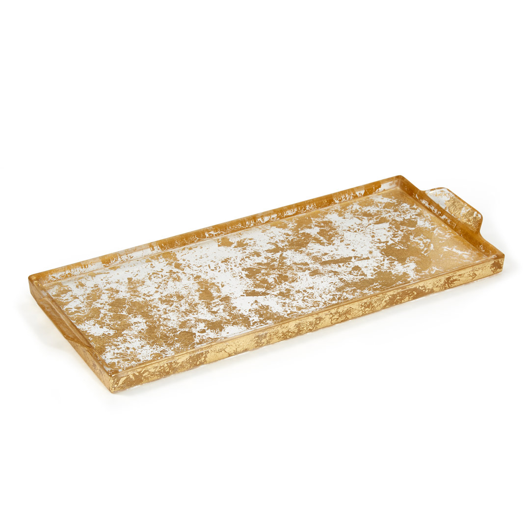 Lydia Gold Bathroom Accessory Tray Labrazel