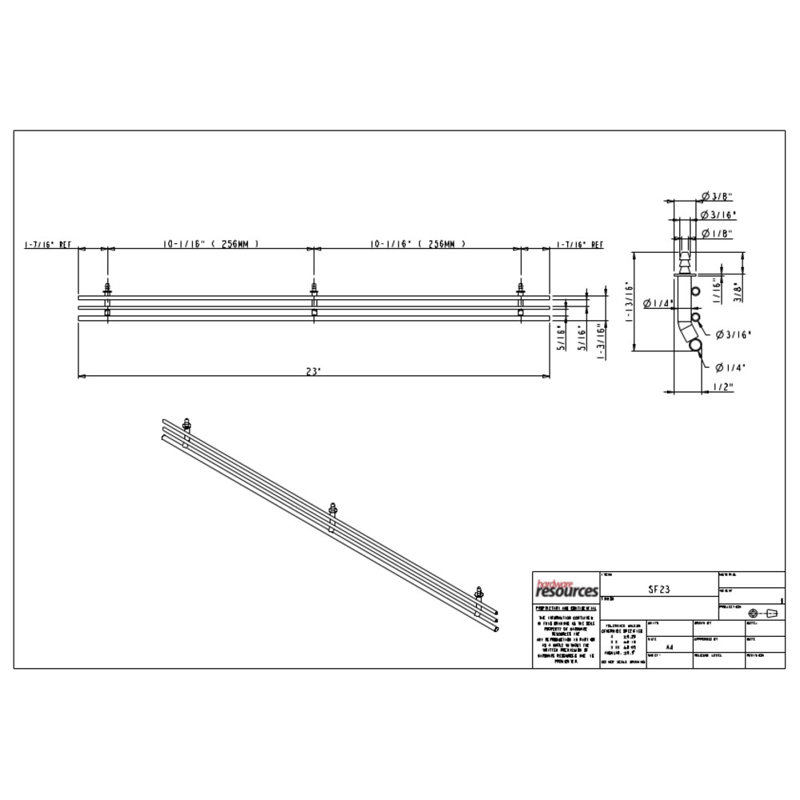 Shoe Fence, Satin Nickel