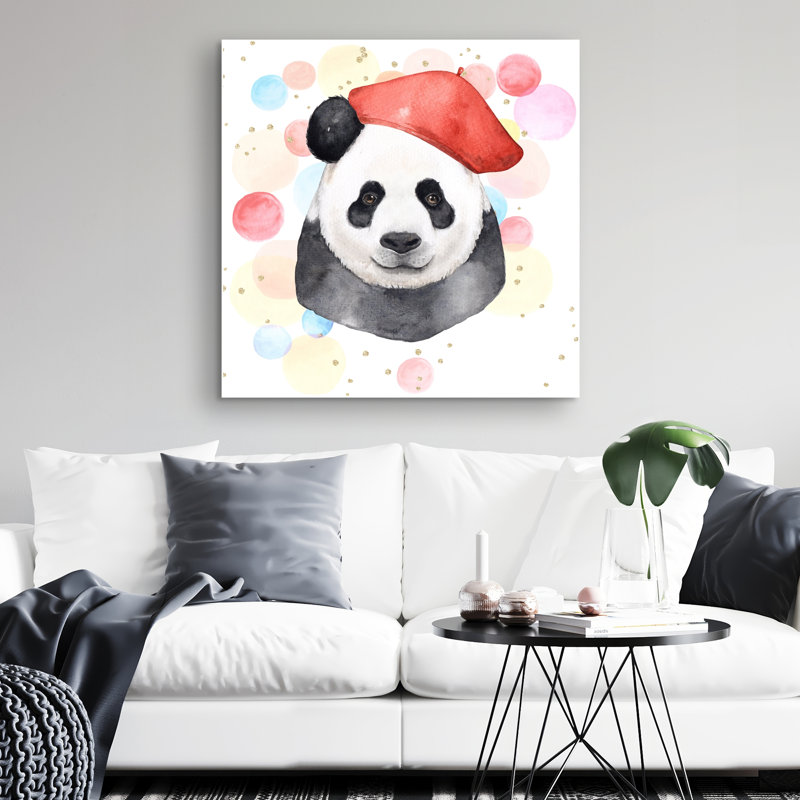 Artist panda - 32"x32" art on canvas