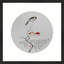 Contemplation in Autumn Bird by Ban Shan - Single Picture Frame Print on Paper-1222818456