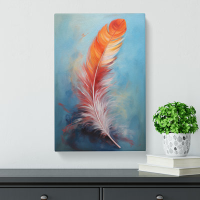 Feather Action Painting - Print